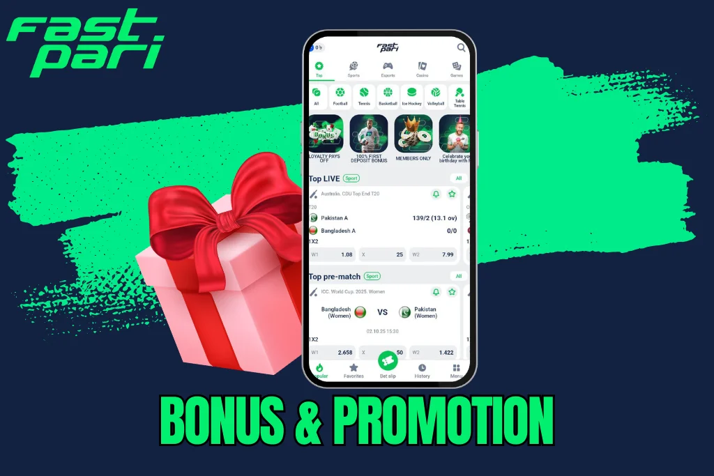 fastpari bonus and promotion